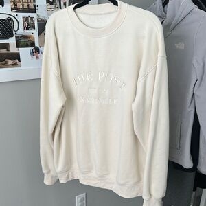 The Post Cream Oversize Sweatshirt